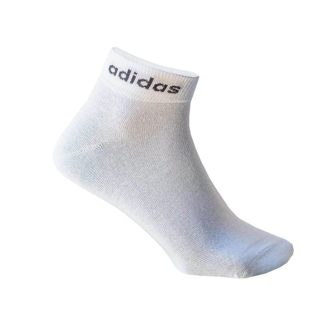 Thin Mid Sports Socks Tri-Pack - Black/White/Grey - Image 3