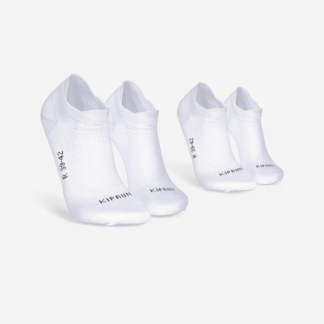 Thin Running Socks Invisible Pack of 2 Pairs Run 500 - Image 2