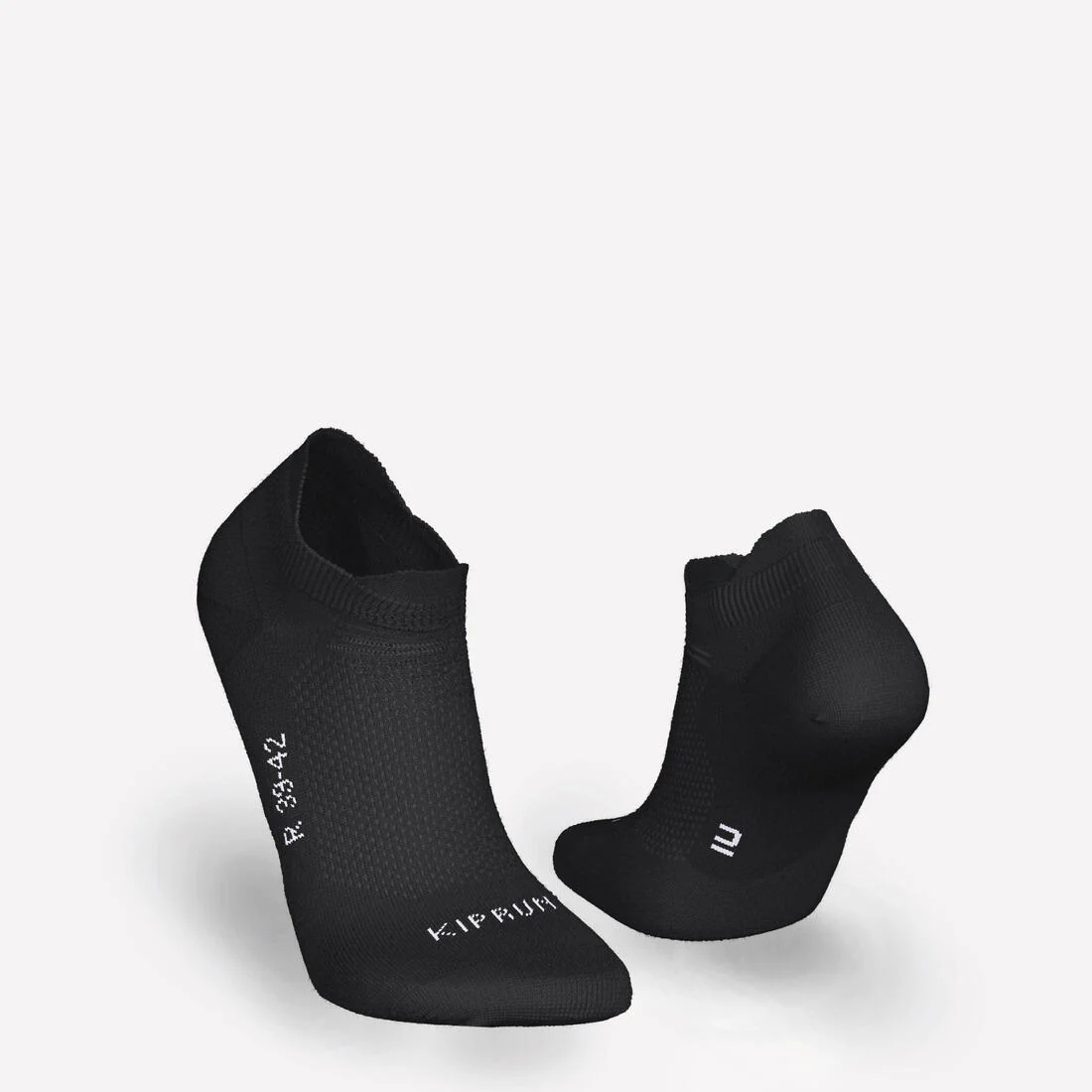 Thin Running Socks Invisible Pack of 2 Pairs Run 500 - Image 4