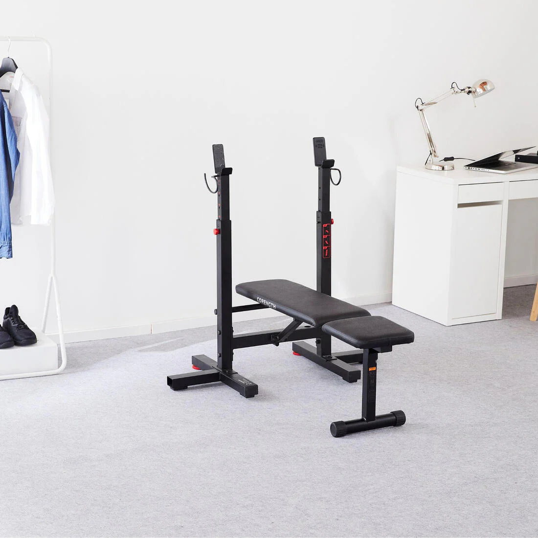 Tiltable Weights Bench with Collapsible Pegs - Bench Press Fold - Image 10
