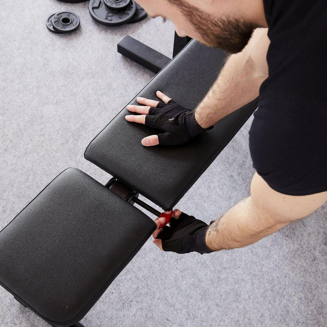 Tiltable Weights Bench with Collapsible Pegs - Bench Press Fold - Image 28