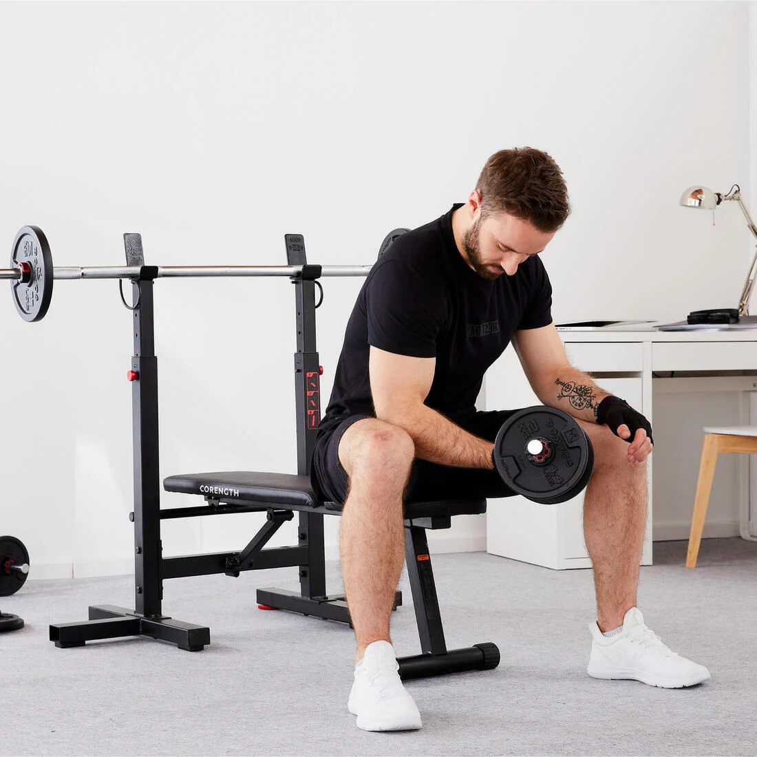 Tiltable Weights Bench with Collapsible Pegs - Bench Press Fold - Image 3