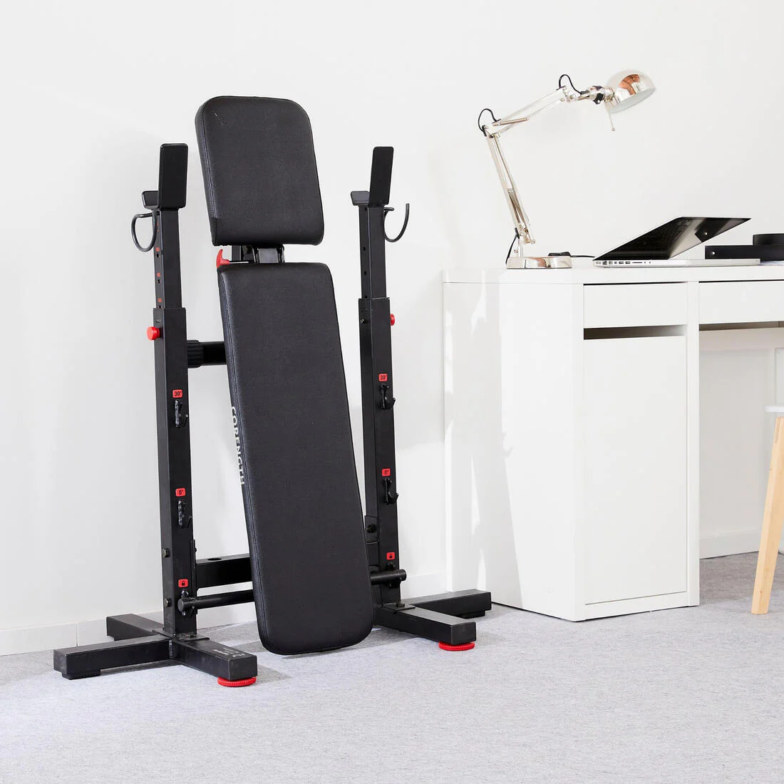 Tiltable Weights Bench with Collapsible Pegs - Bench Press Fold - Image 7