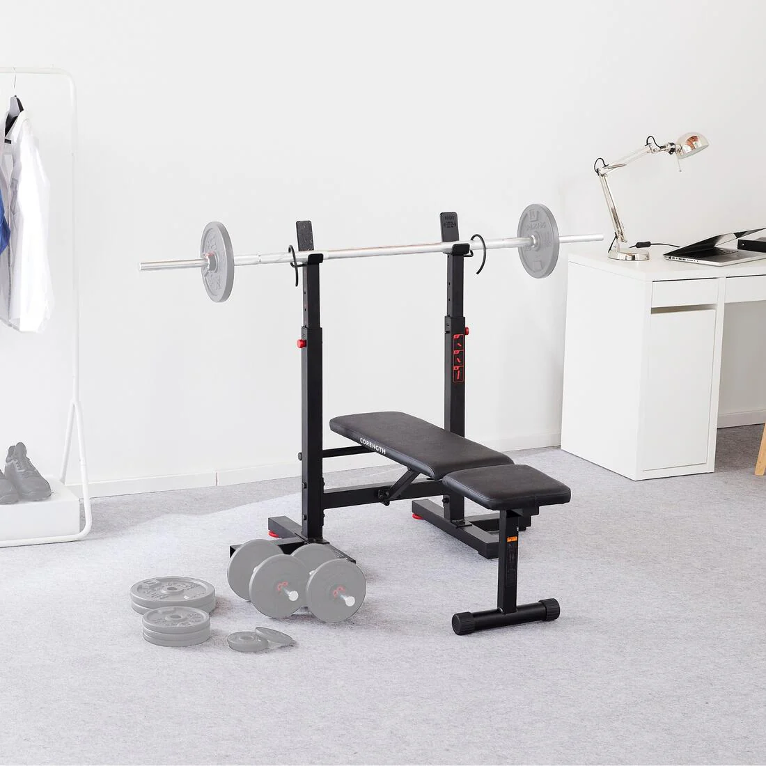 Tiltable Weights Bench with Collapsible Pegs - Bench Press Fold - Image 8