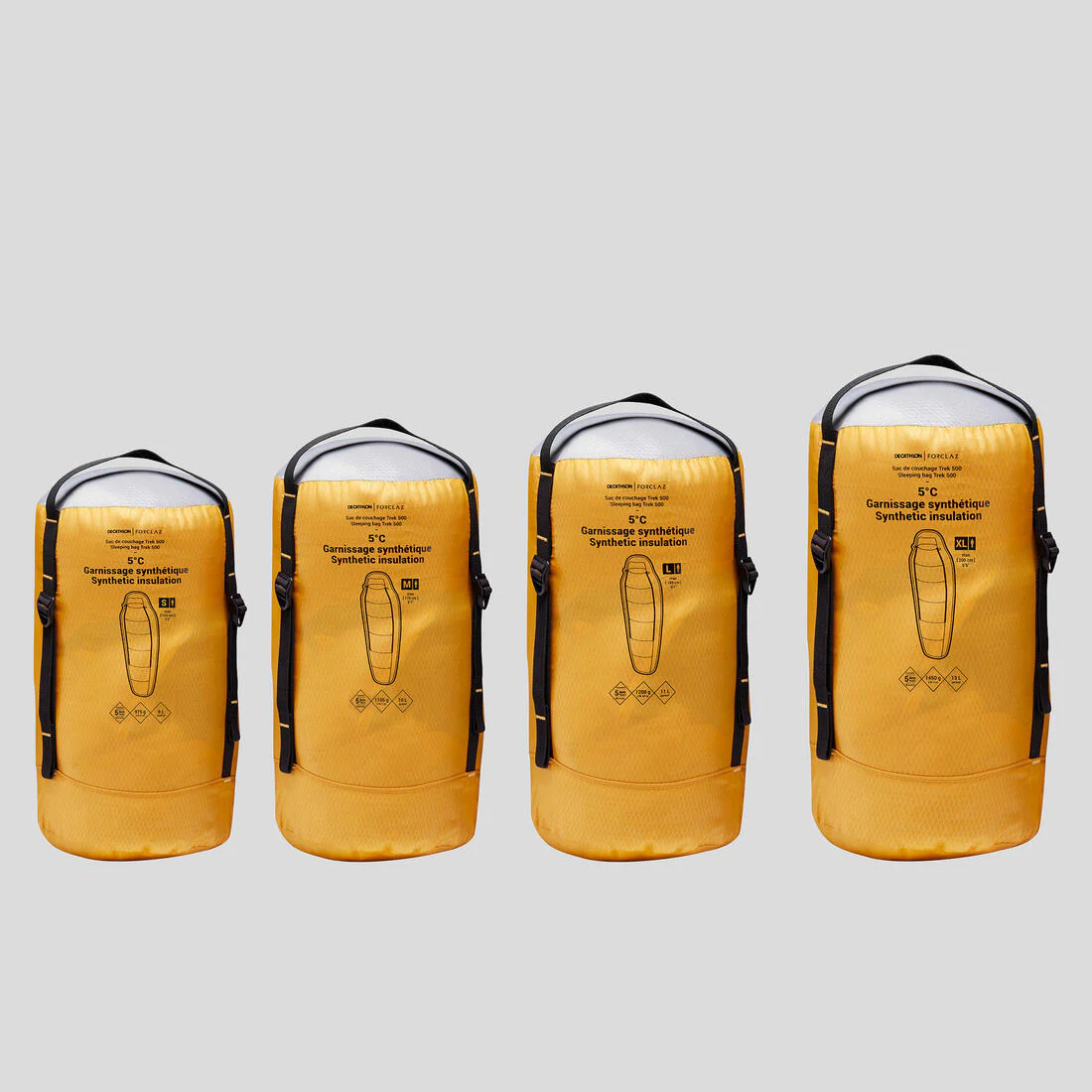 Trekking Sleeping Bag MT500 5°C - Polyester - Image 10