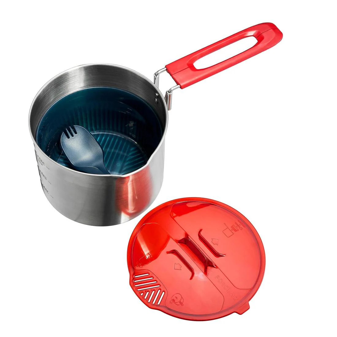 Trekking Stainless Steel Cookset MT500 - 1 Person - Image 3
