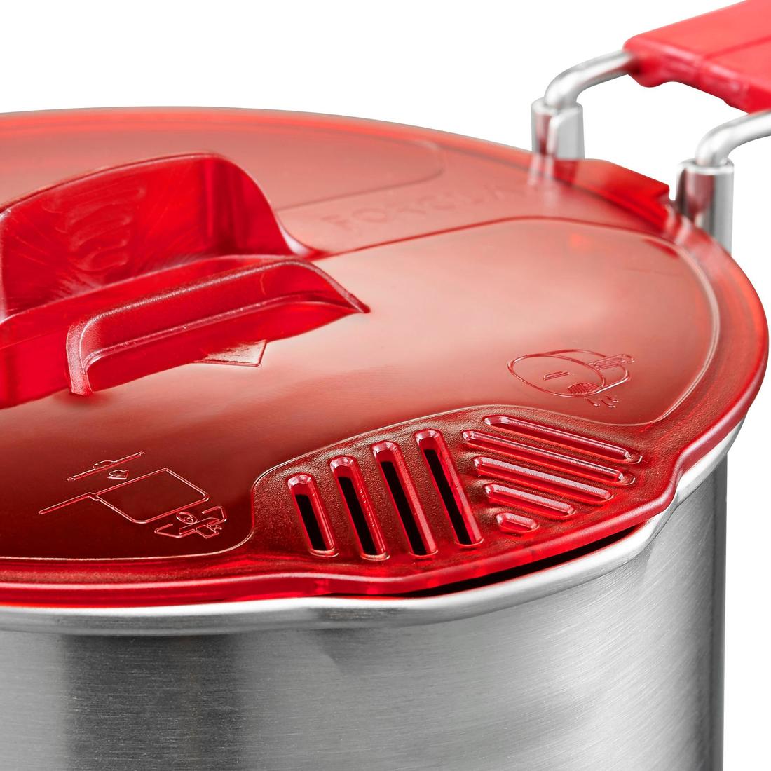 Trekking Stainless Steel Cookset MT500 - 1 Person - Image 6