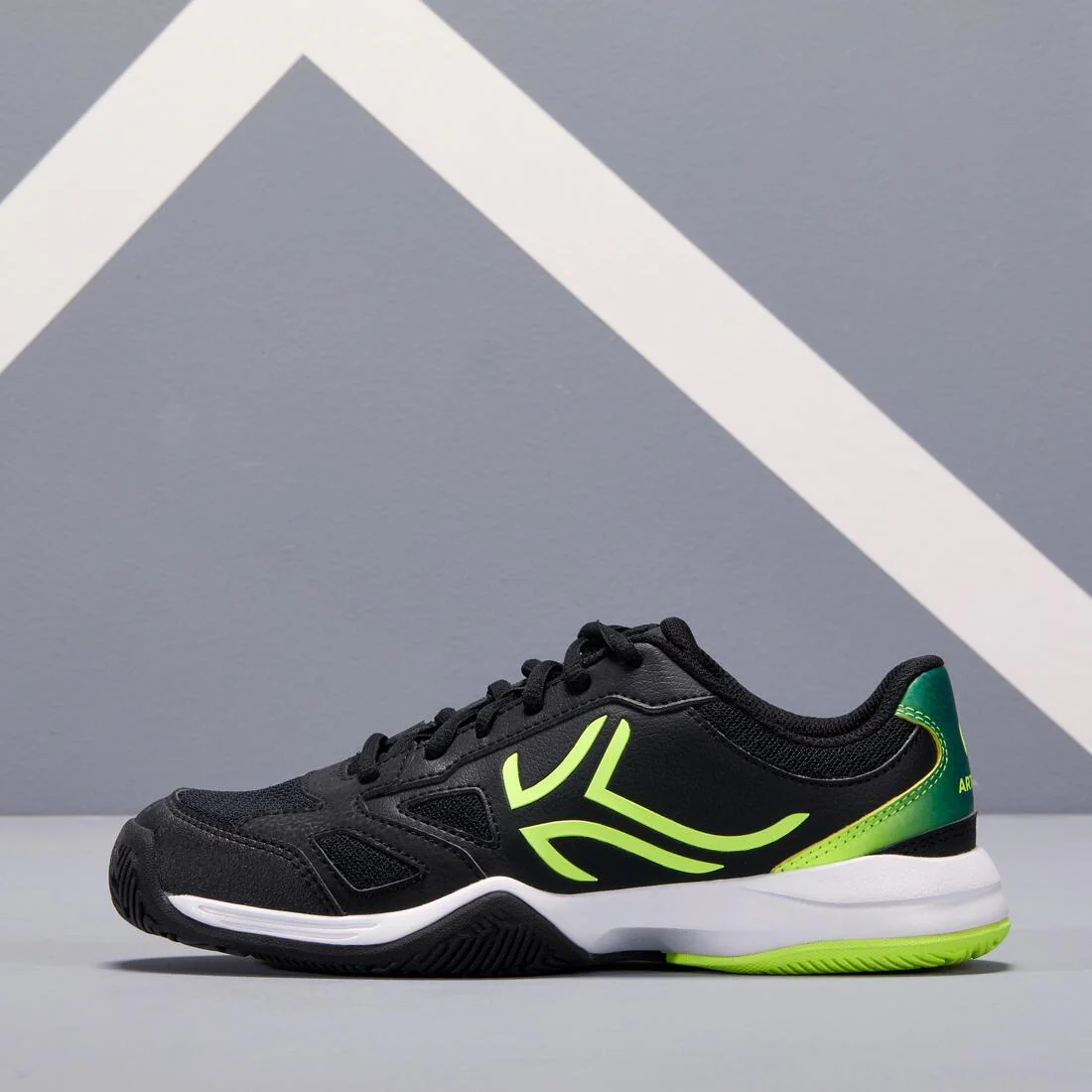 TS560 JR Kids' Tennis Shoes - Black/Yellow - Image 3