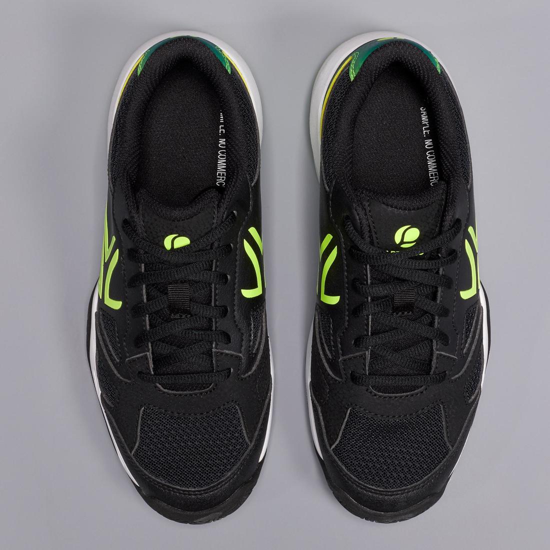 TS560 JR Kids' Tennis Shoes - Black/Yellow - Image 9