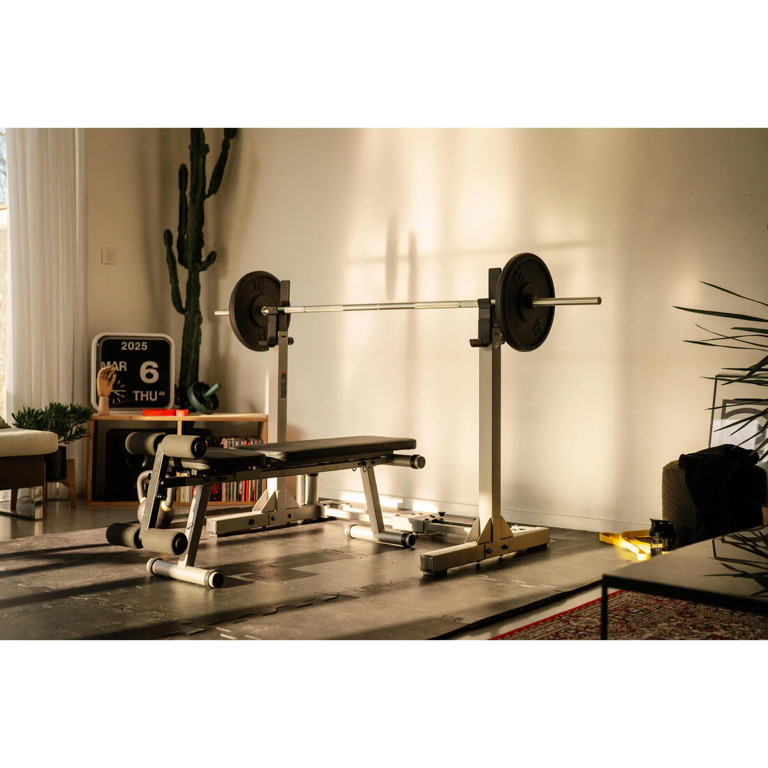 Ultra-Compact 2-Second Fold-Down Weight Training Rack 120 kg - Image 13