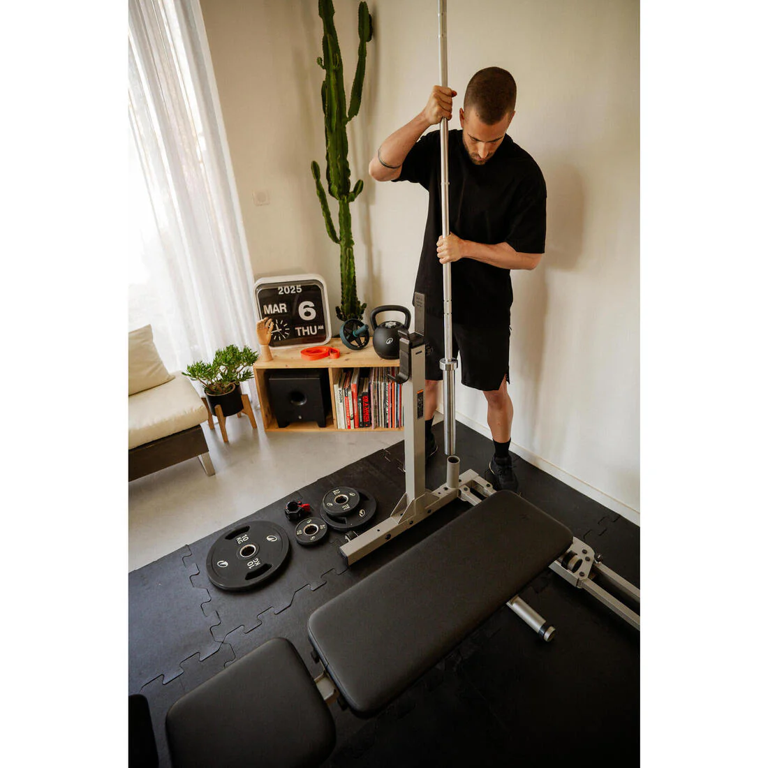 Ultra-Compact 2-Second Fold-Down Weight Training Rack 120 kg - Image 15