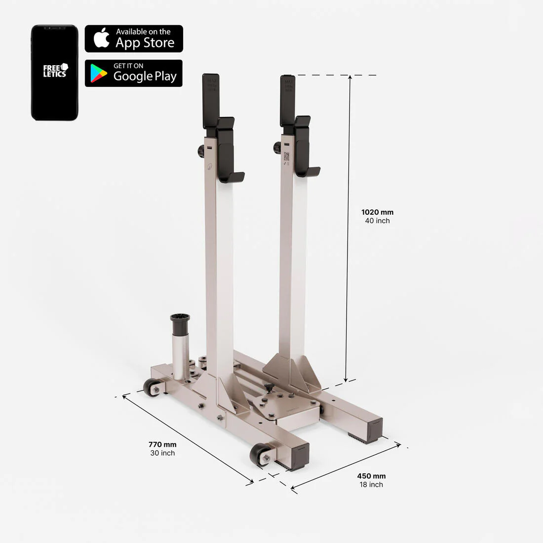 Ultra-Compact 2-Second Fold-Down Weight Training Rack 120 kg - Image 2