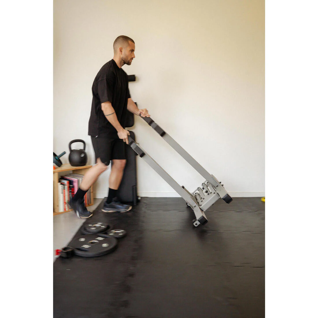 Ultra-Compact 2-Second Fold-Down Weight Training Rack 120 kg - Image 28