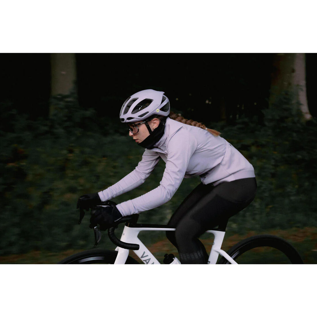 Unisex Cycling Gloves Black With Fleece Lining - 500 Series - Image 10
