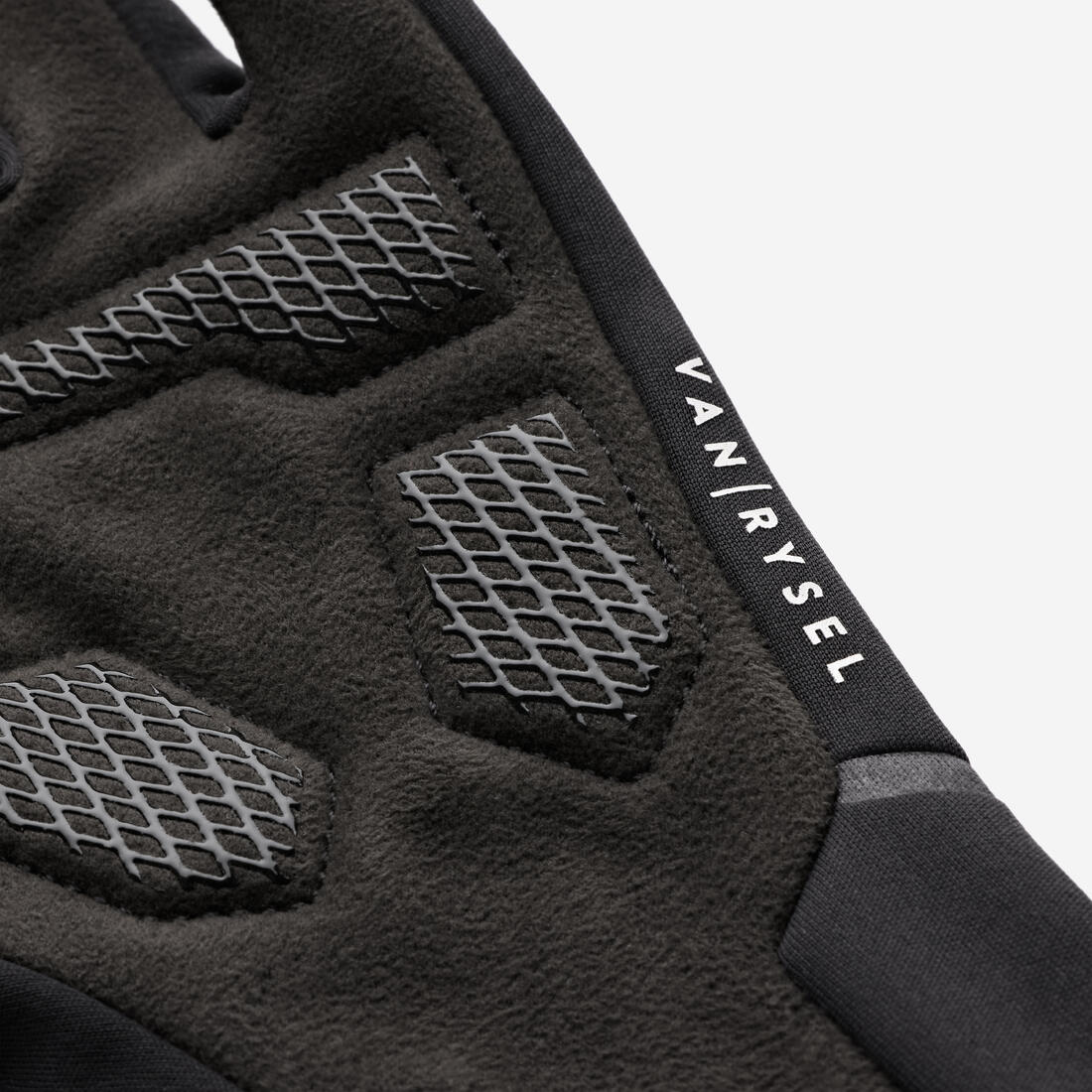 Unisex Cycling Gloves Black With Fleece Lining - 500 Series - Image 3