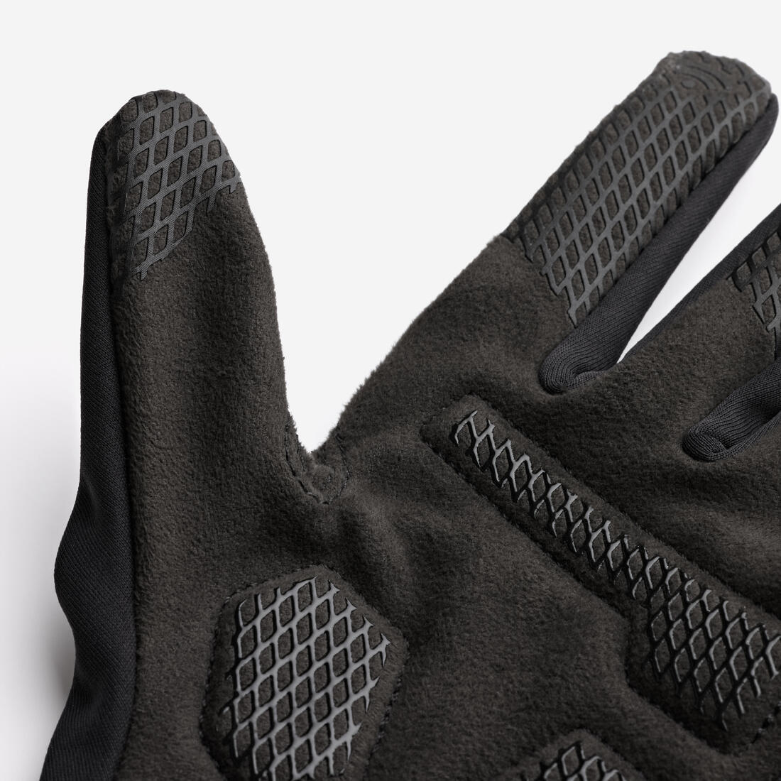 Unisex Cycling Gloves Black With Fleece Lining - 500 Series - Image 4