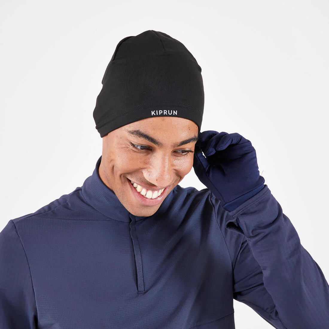 KIPRUN Warm+ Unisex Warm Running Hat - BLACK - Image 10