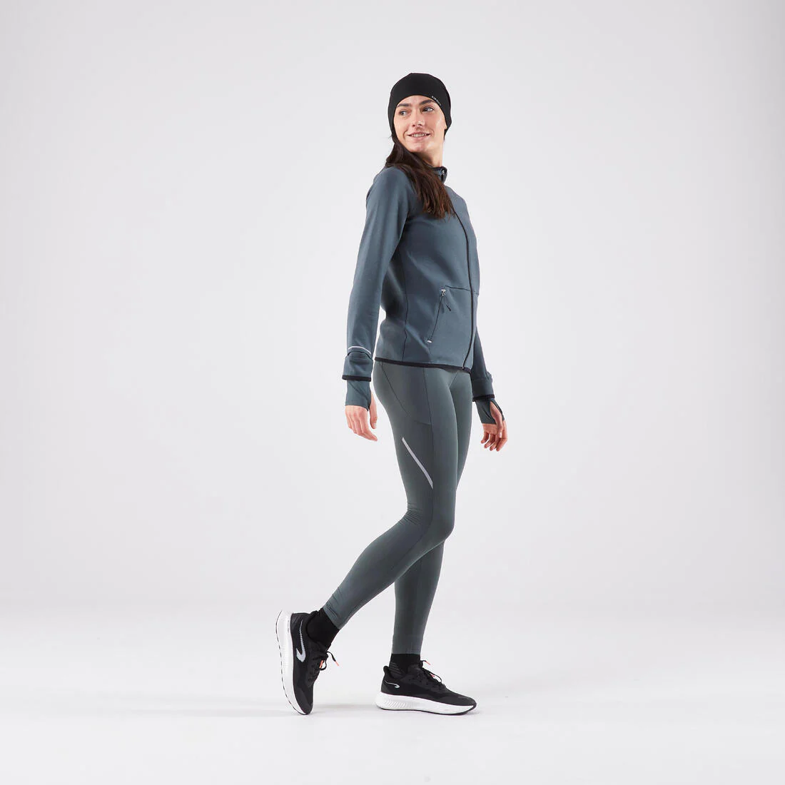 KIPRUN Warm+ Unisex Warm Running Hat - BLACK - Image 11