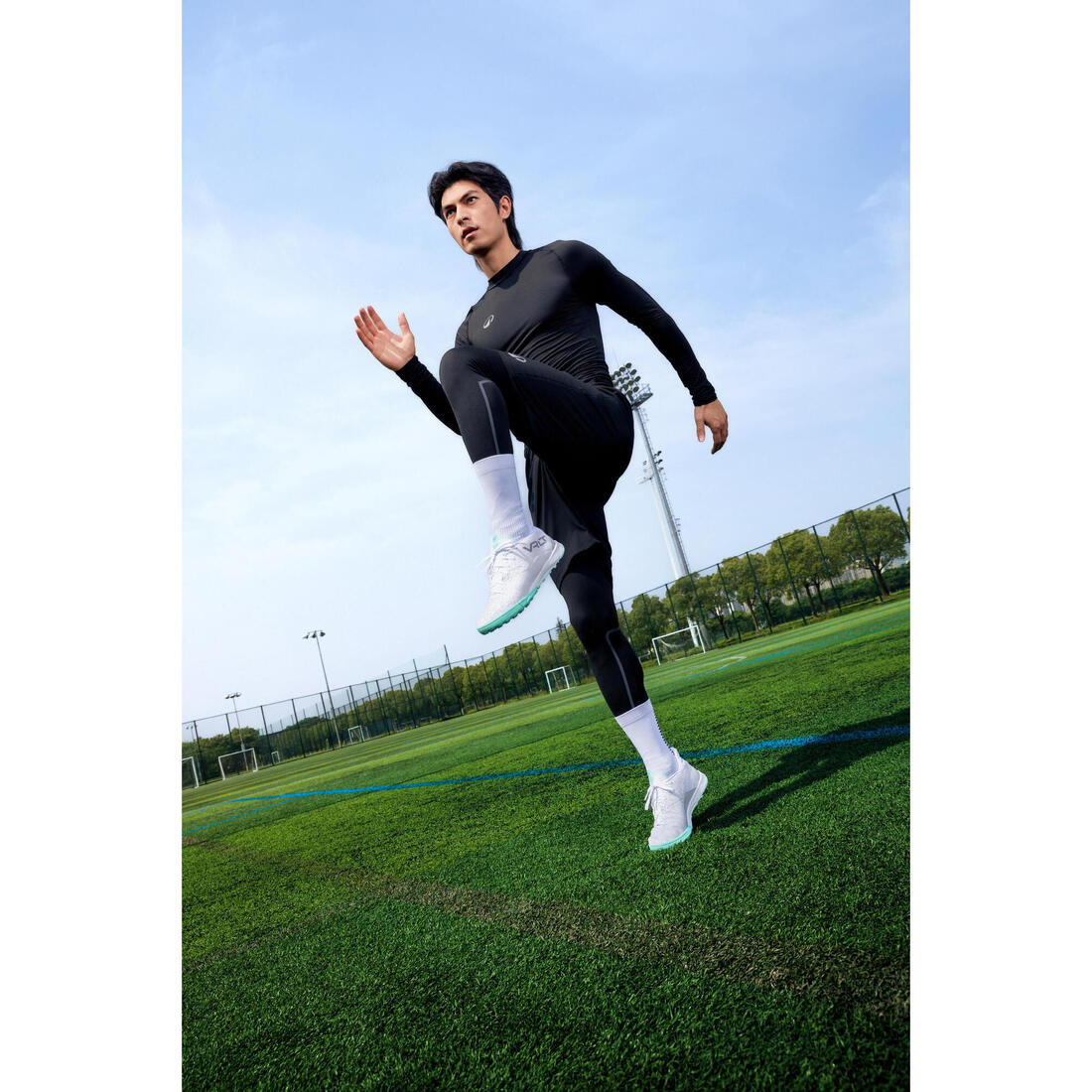 Unisex Thermal Football Tights Keepcomfort 100 - Black - Image 10