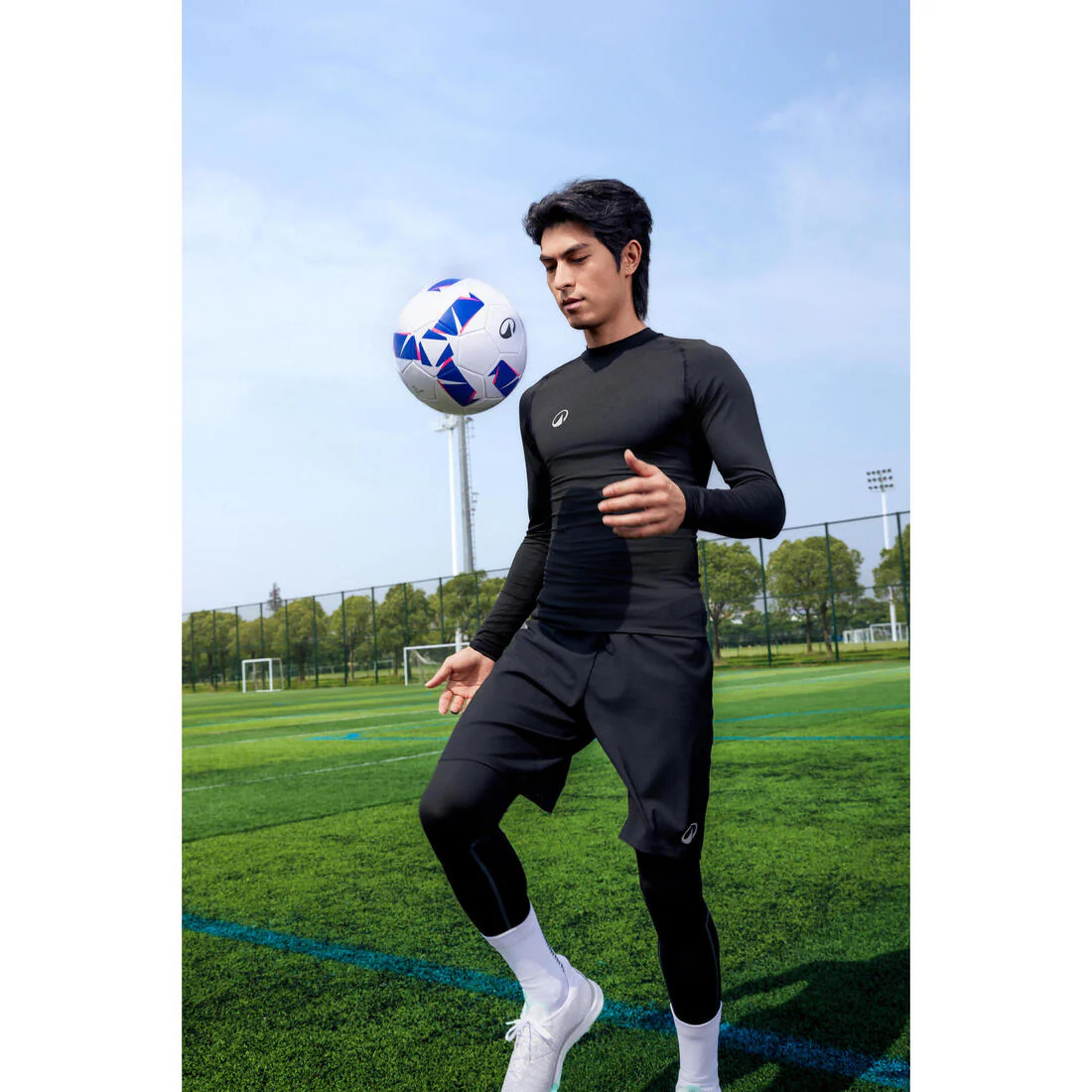 Unisex Thermal Football Tights Keepcomfort 100 - Black - Image 11