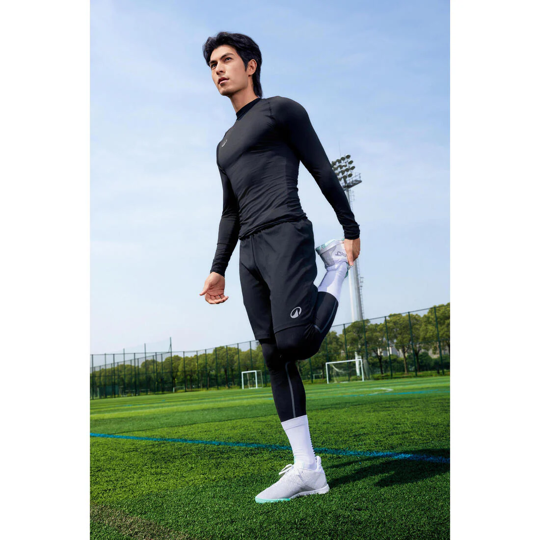 Unisex Thermal Football Tights Keepcomfort 100 - Black - Image 9