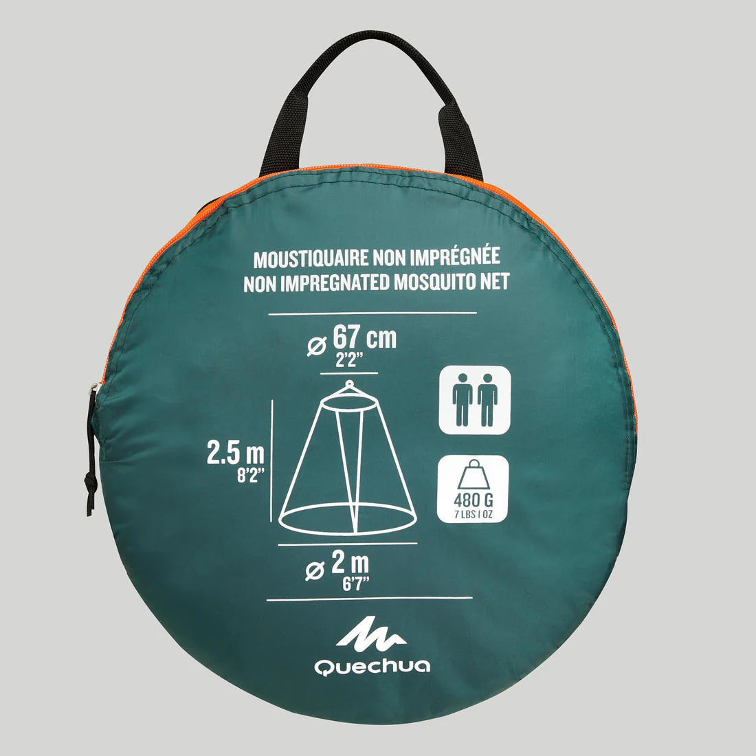Untreated travel mosquito net for 2 people - Image 5