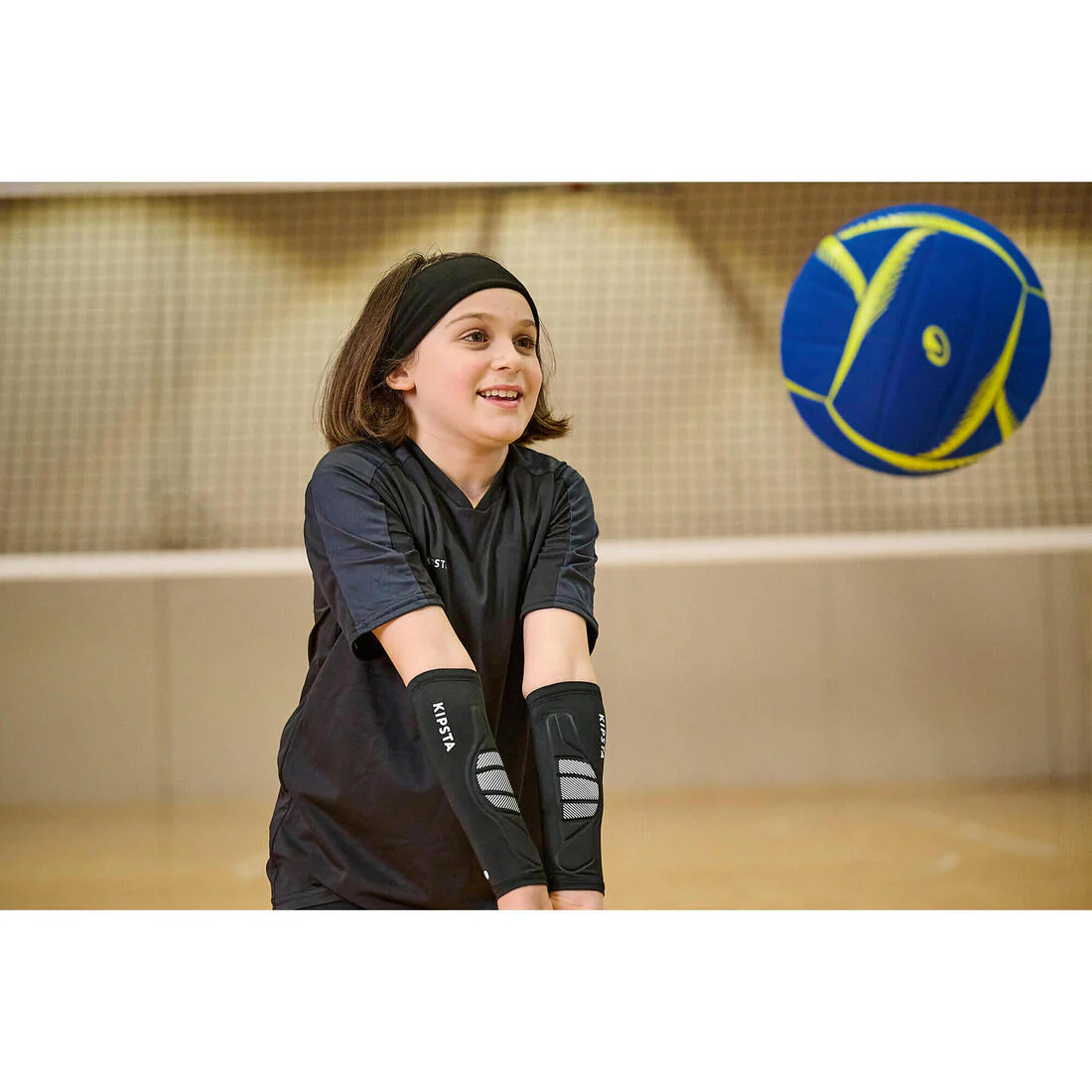 Volleyball 230/250 g Ball VB500 Soft - Blue/Yellow - Image 10
