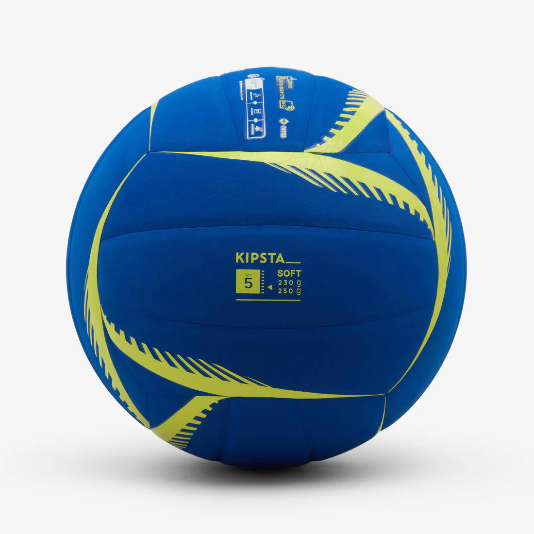 Volleyball 230/250 g Ball VB500 Soft - Blue/Yellow - Image 6
