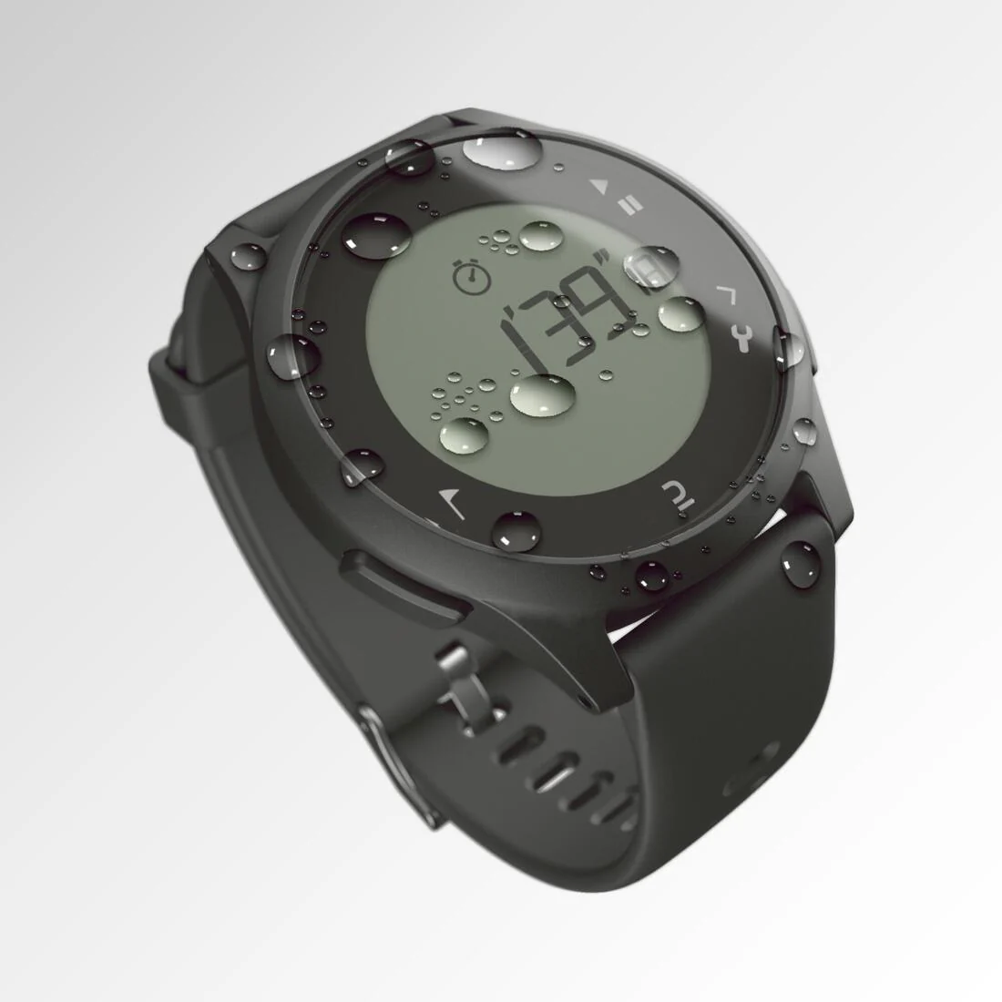W100 Running Stopwatch - Black - Image 2
