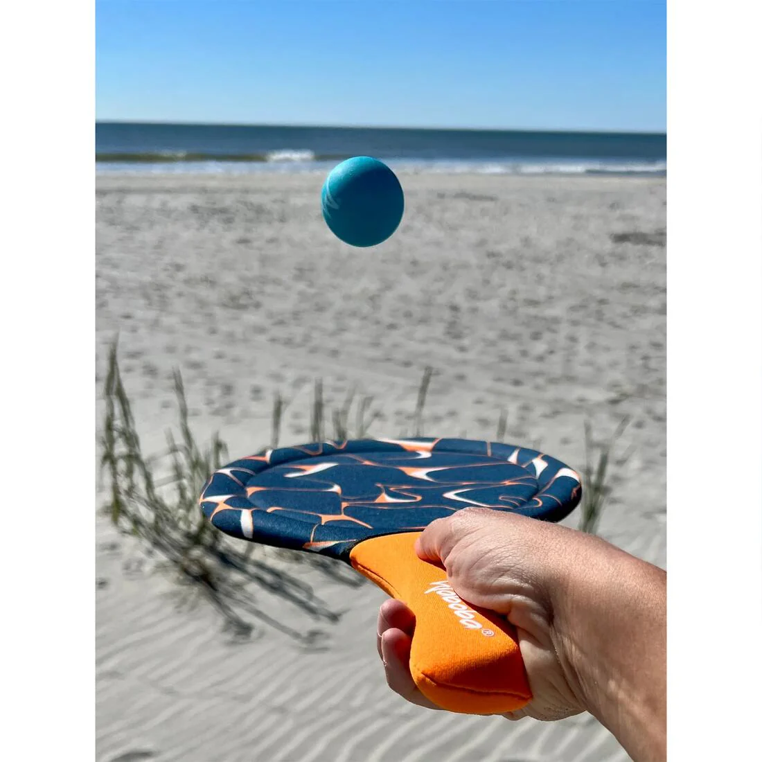 Waboba Tropical Beach Paddle Set - Neoprene Covered PP Frame with PVC Ball - Image 2