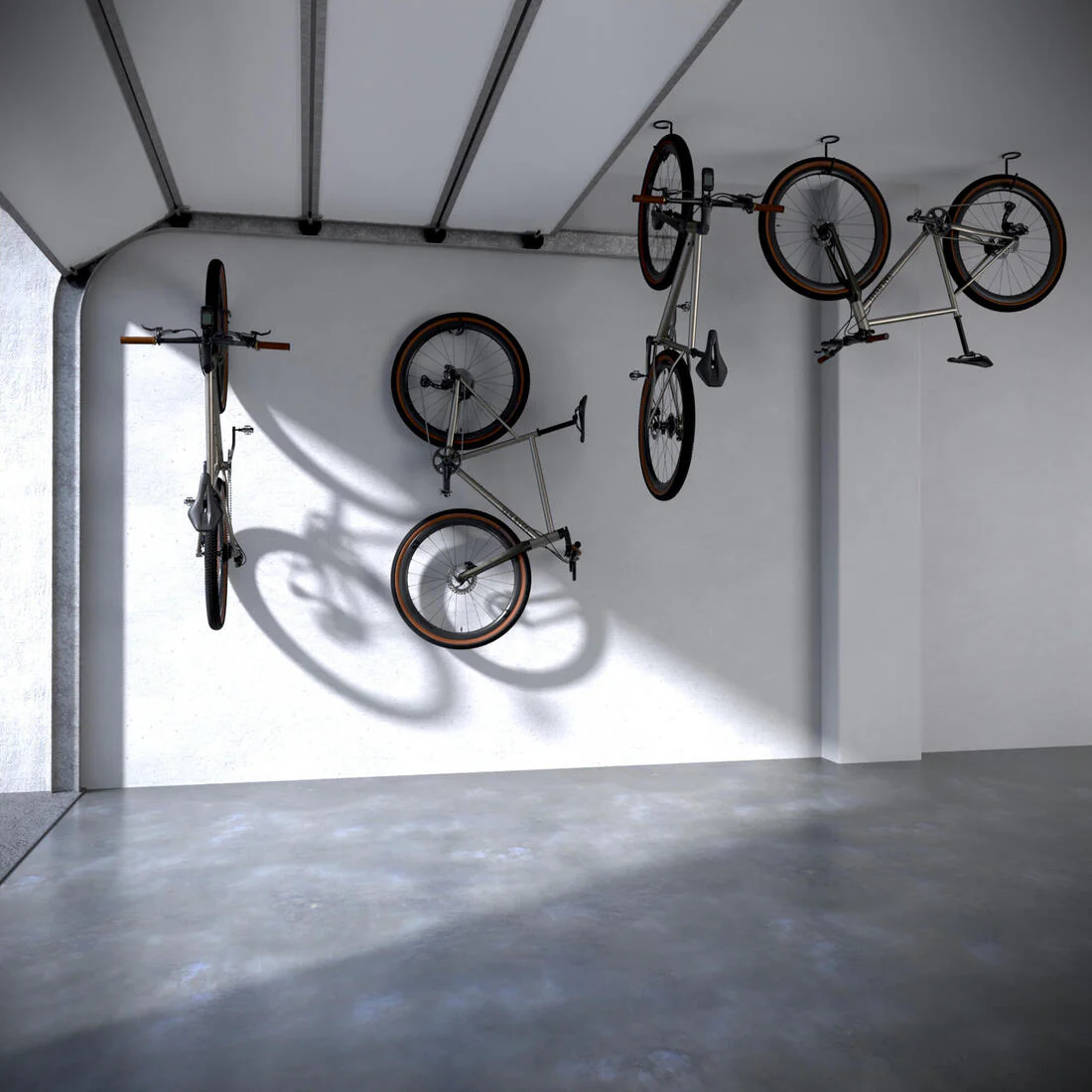 Wall and ceiling bike rack - black - Image 2