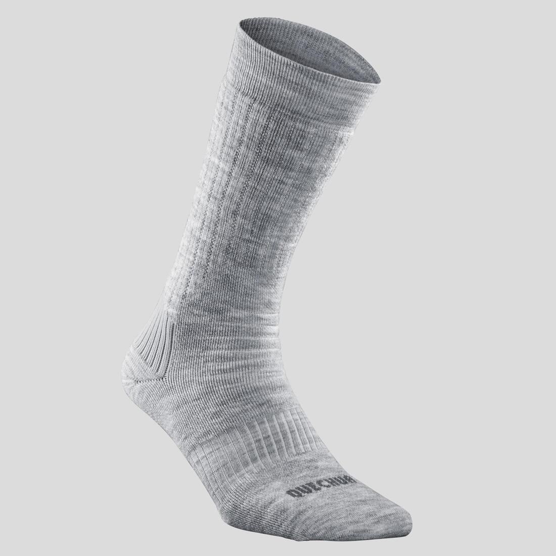 Warm hiking socks (2 pairs) for adults, Hike 100 Mid - Image 3