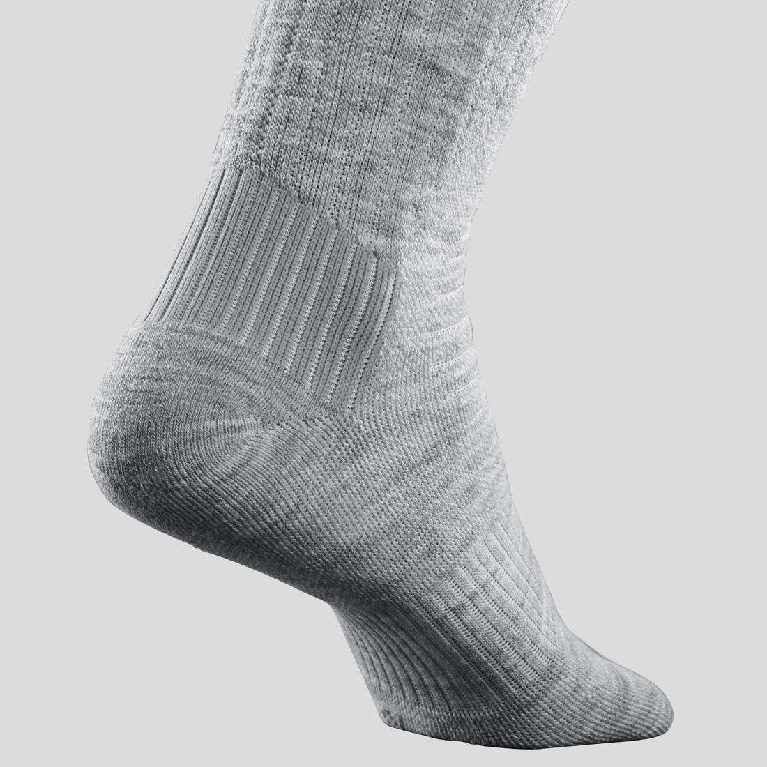 Warm hiking socks (2 pairs) for adults, Hike 100 Mid - Image 4
