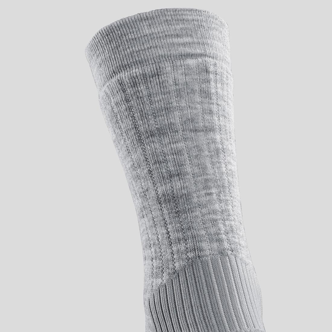 Warm hiking socks (2 pairs) for adults, Hike 100 Mid - Image 6