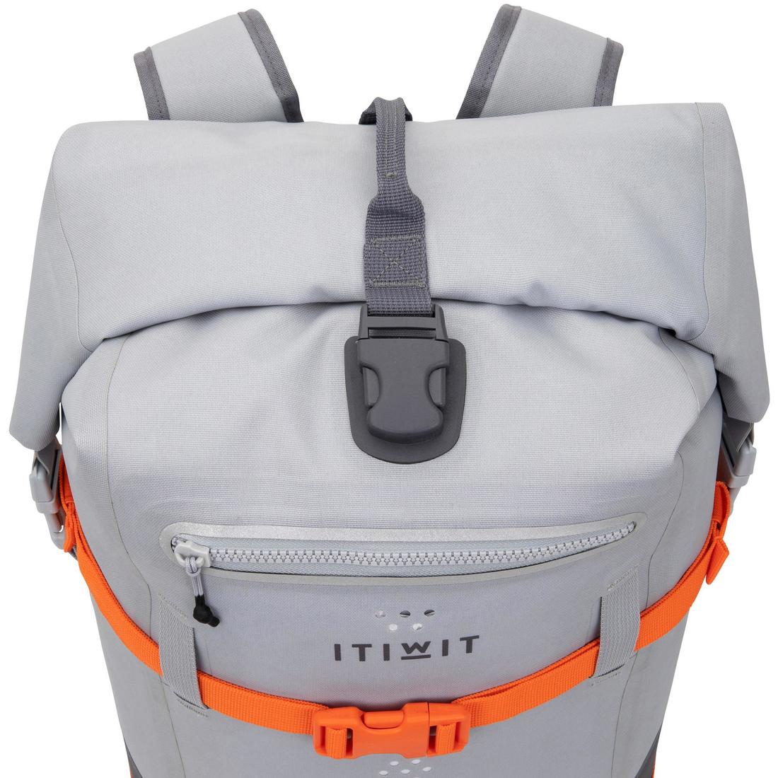 Waterproof backpack 30 l grey - Image 10