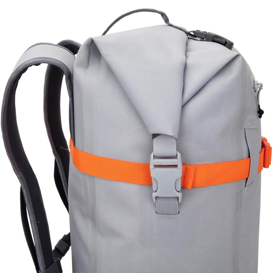 Waterproof backpack 30 l grey - Image 11