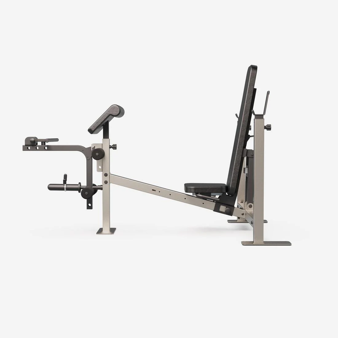 Weight Bench with Barbell Rack and Biceps and Leg Curl Station - Image 5