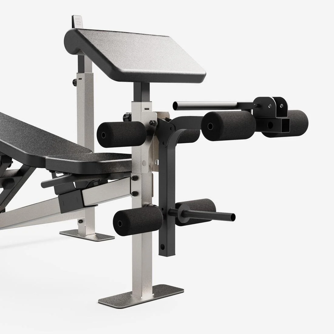 Weight Bench with Barbell Rack and Biceps and Leg Curl Station - Image 7