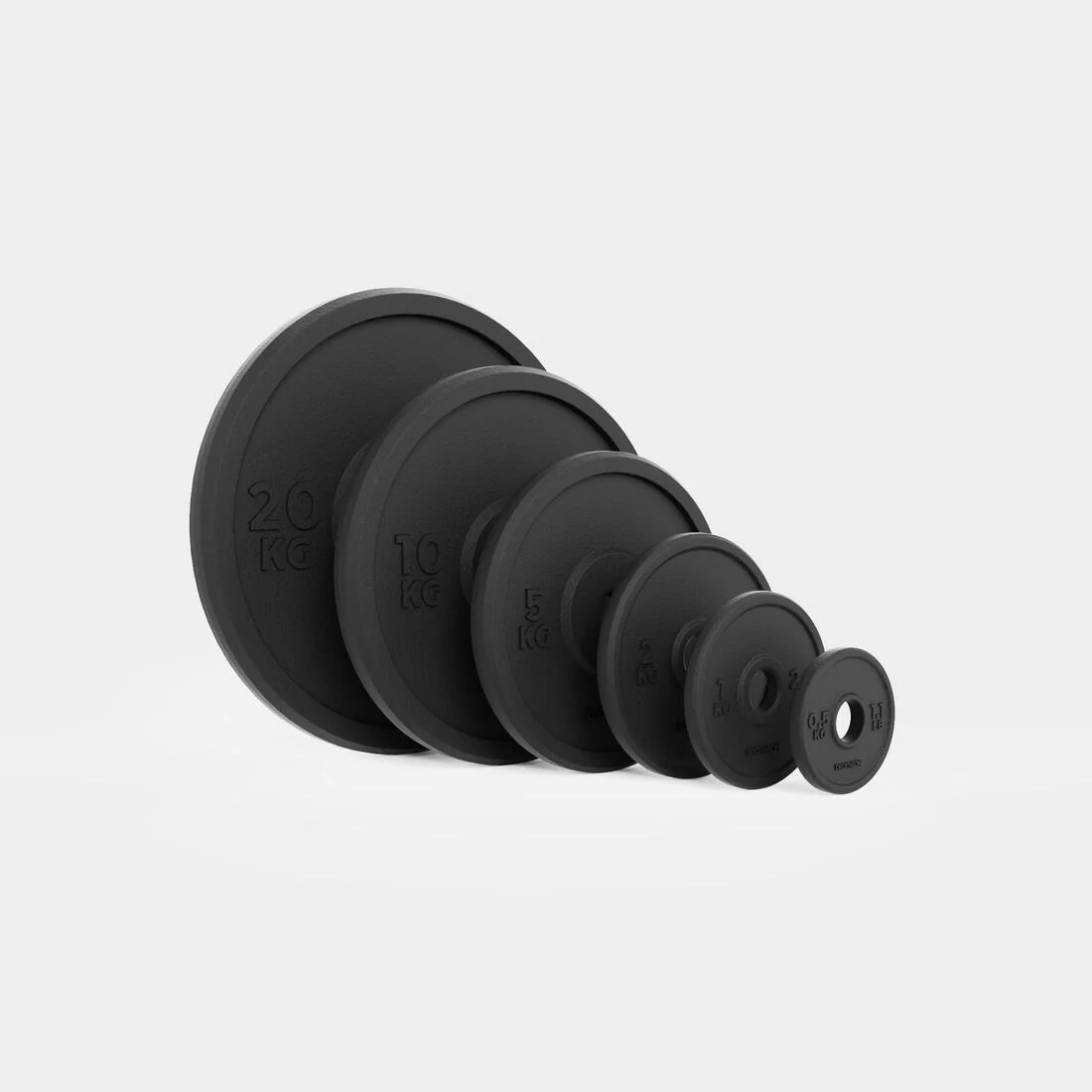 Weight Training 0.5 kg 28 mm 80% Recycled Cast Iron Plate - Image 7