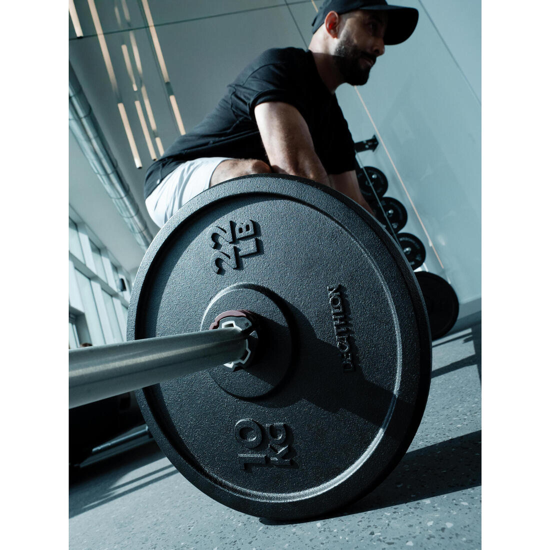 Weight Training 10 kg 1 Inch / 28mm 80% Recycled Cast Iron Plate - Image 7