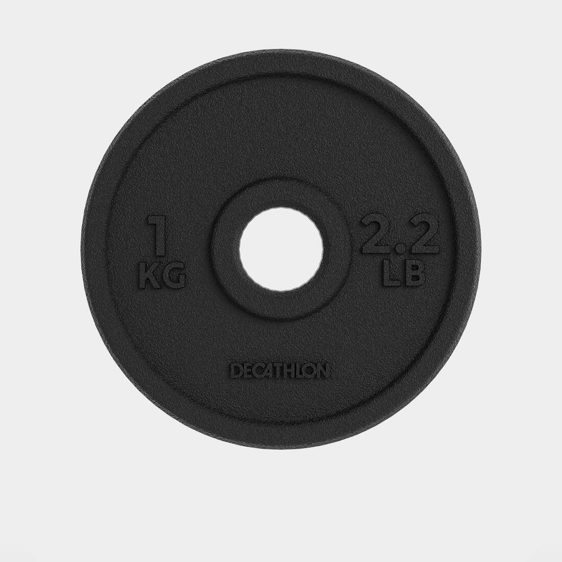 Weight Training 1kg 1 Inch / 28mm 80% Recycled Cast Iron Plate
