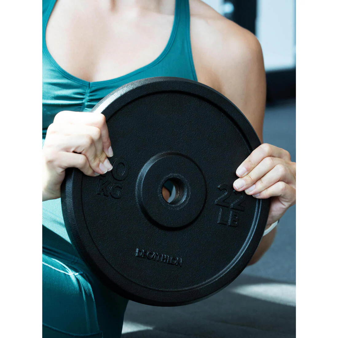 Weight Training 1kg 1 Inch / 28mm 80% Recycled Cast Iron Plate - Image 7