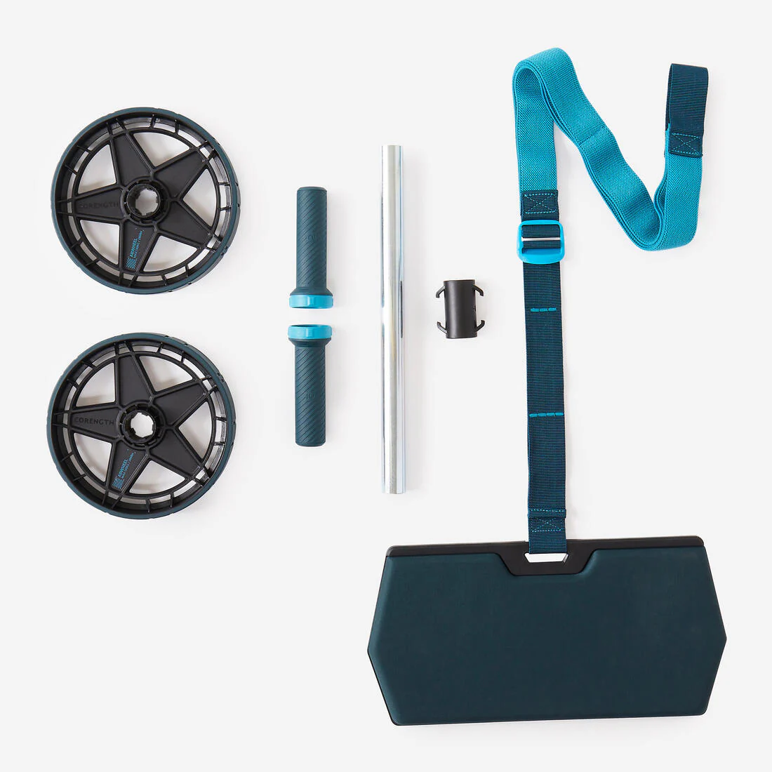 Weight Training Ab Wheel With or Without Elastic Band Support - Image 7