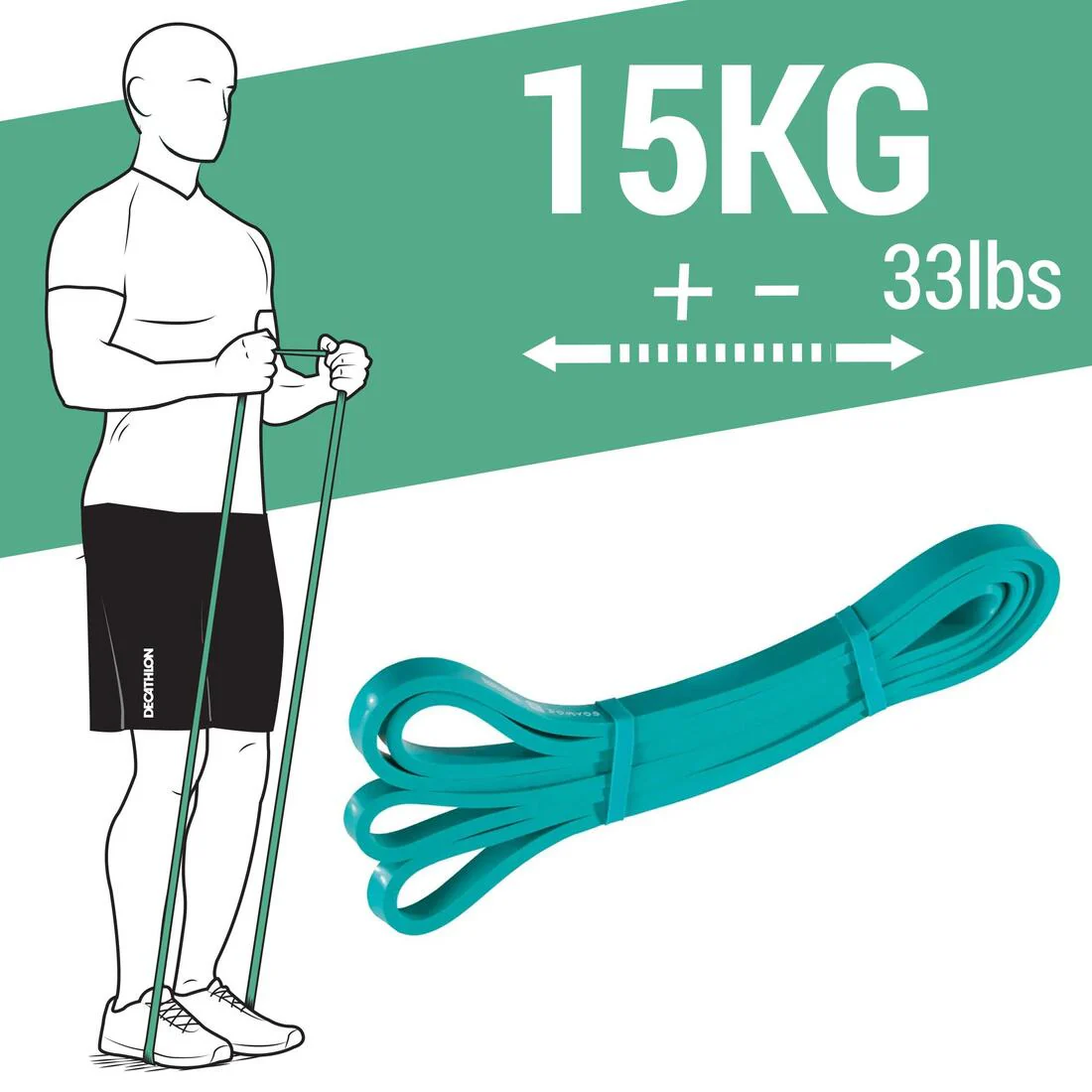Weight Training Band 15 kg - Green - Image 9