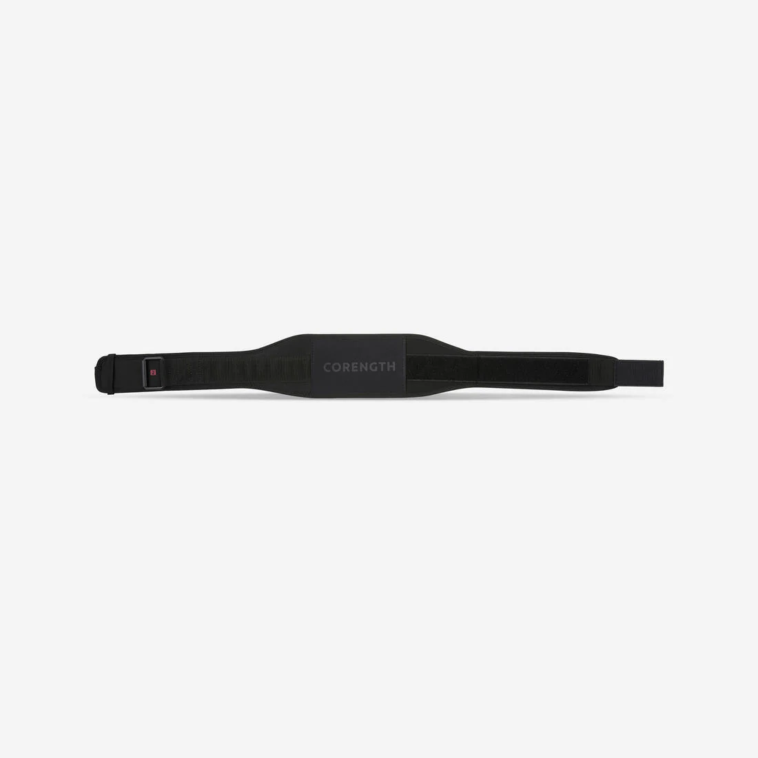 Weight Training Belt with Dual Nylon Closure - Black - Image 3