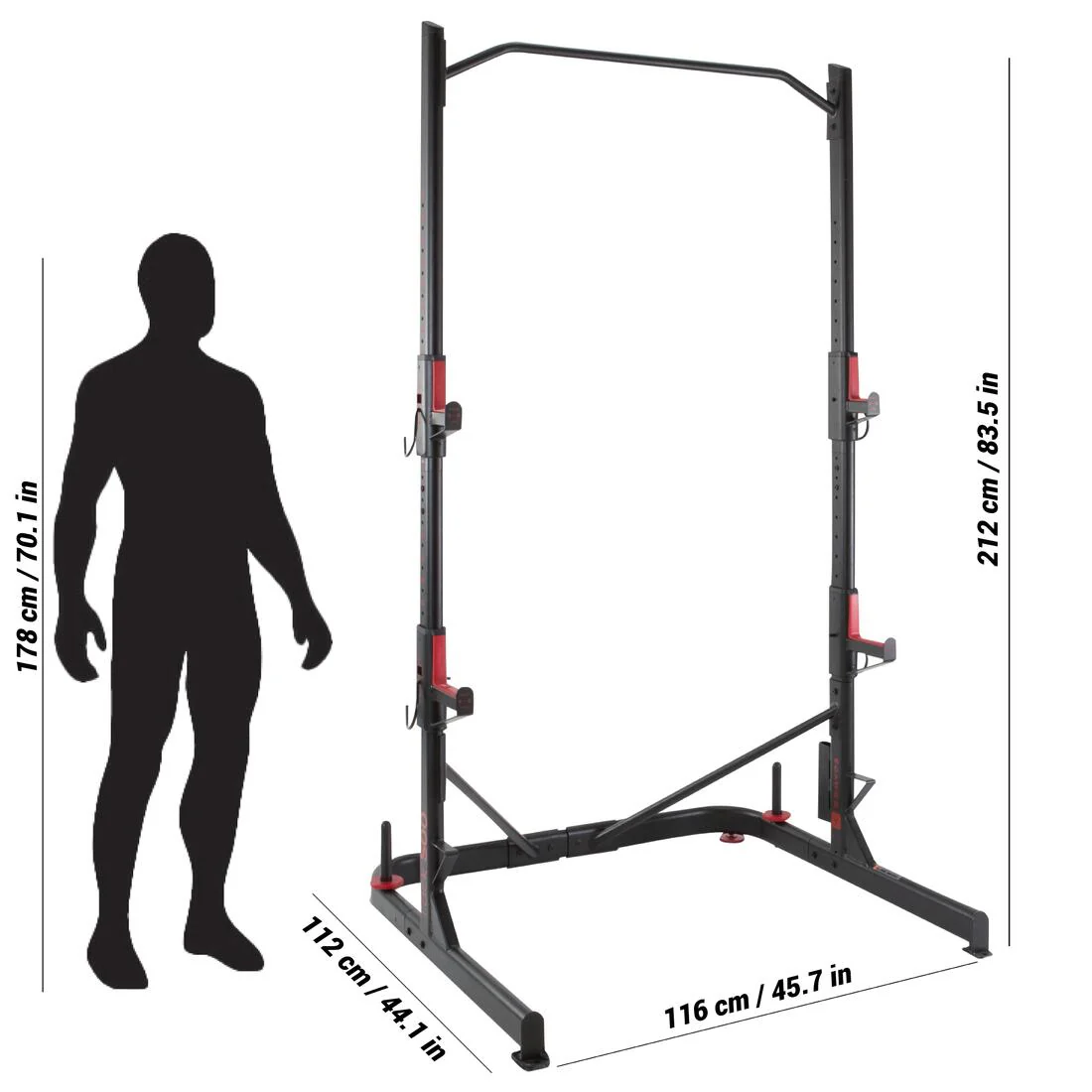 Weight Training Rack Squats Chin-ups - Image 2