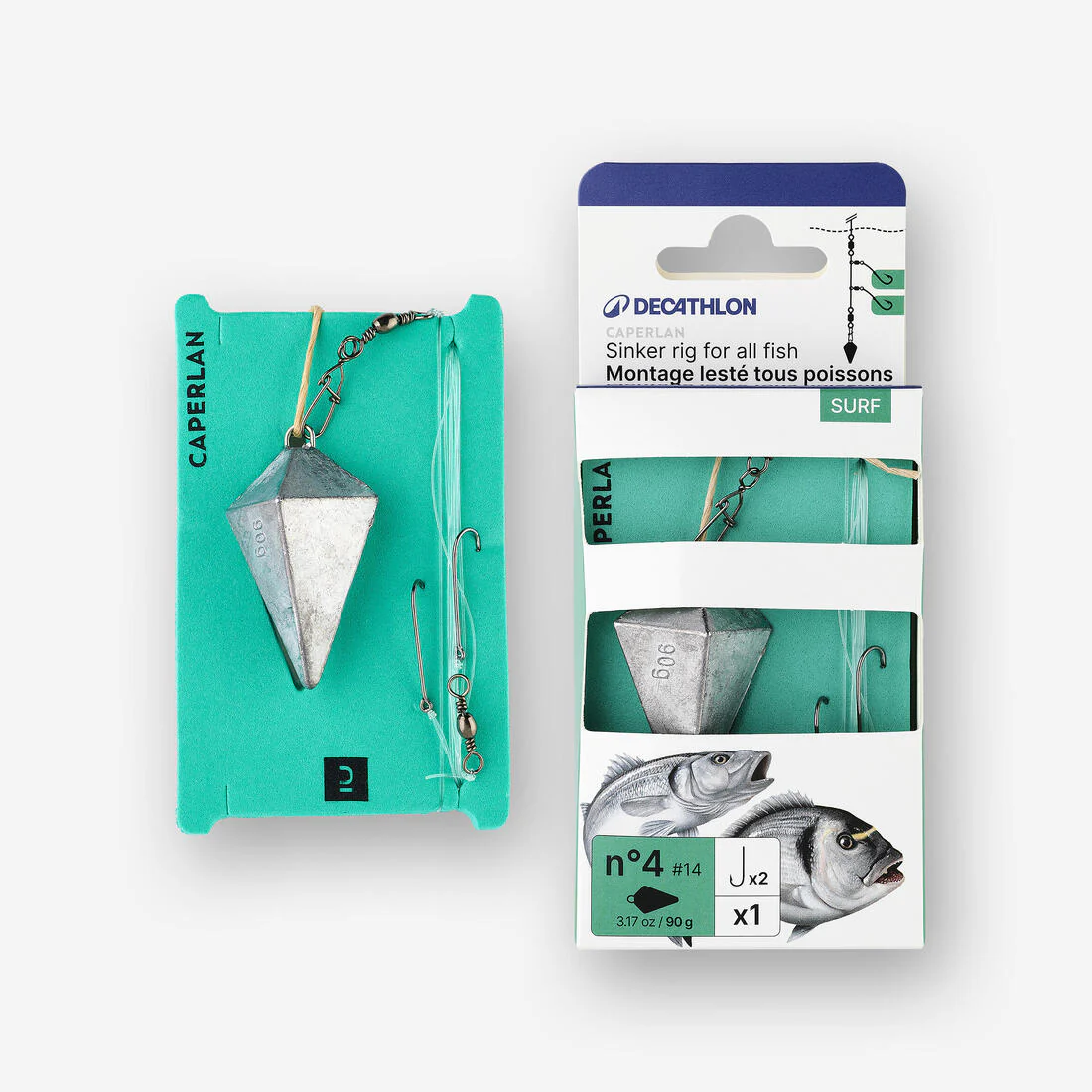 WEIGHTED SURFCASTING RIG 90 g