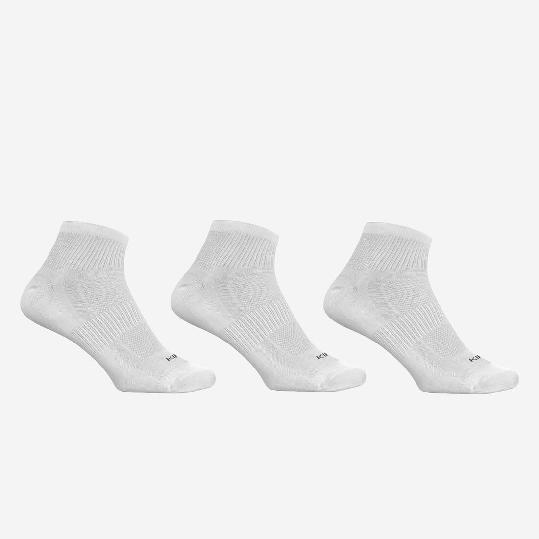 White Running Socks 3-Pack - Run 100 - Image 2