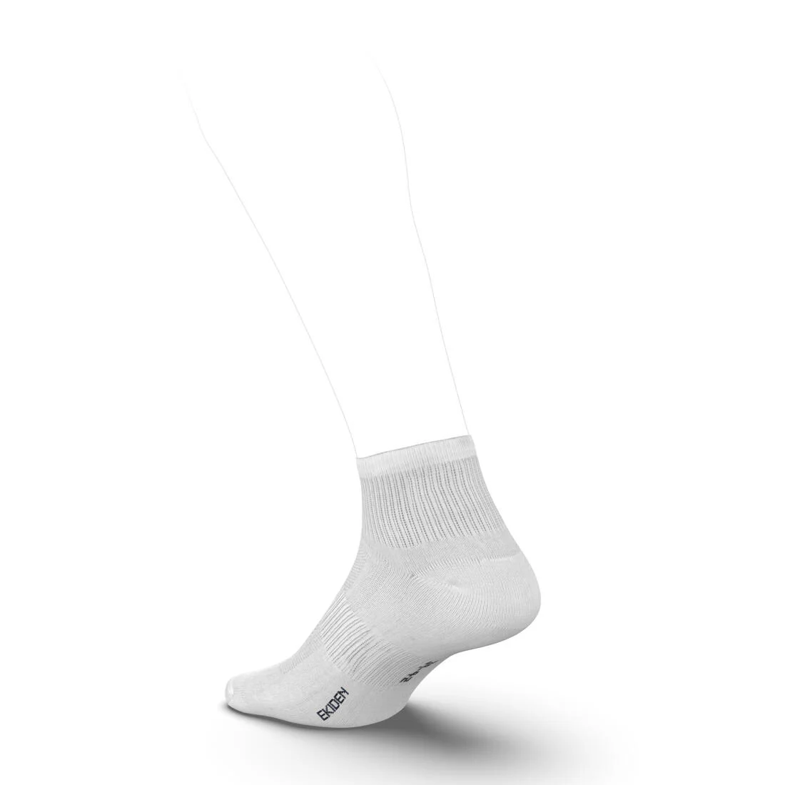 White Running Socks 3-Pack - Run 100 - Image 5