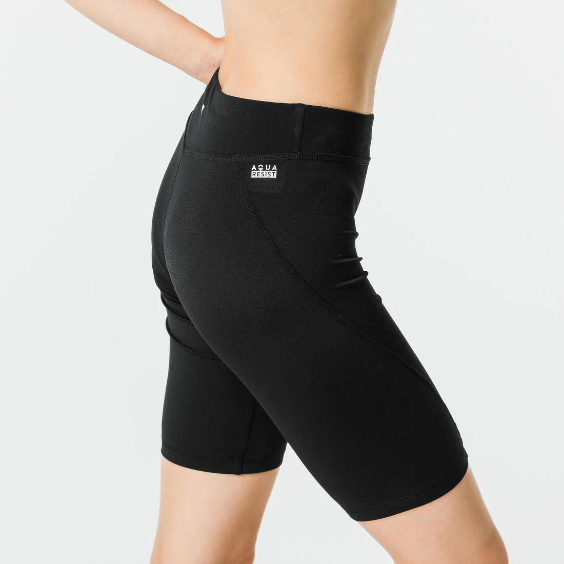 Women’s Aquafit-Aquabiking Jammer Swimsuit Shorts Mila Black - Image 6